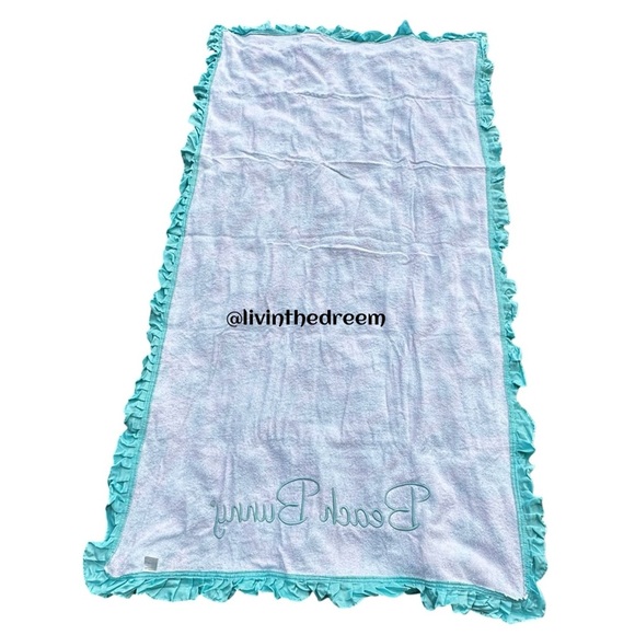 Beach Bunny Cherry Blossom Aqua Leopard Beach Towel - Picture 6 of 6